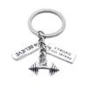 10 Pieces Keychain Keyring Jewellery Clasps Charms Suppliers IN3D1I Barbell Dumbbell Signs Strong Sign Tag Believe view 1