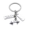 10 Pieces Keychain Keyring Jewellery Clasps Charms Suppliers IN3D1I Barbell Dumbbell Signs Strong Sign Tag Believe view 2