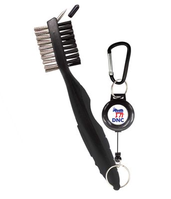 Clip Wipes Democrat Golf Club Brush | Democratic Party Logo (Black-DNC)