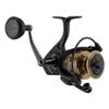 PENN Battle III Spinning Nearshore/Offshore Fishing Reel, HT-100 Front Drag, max of 30lb | 13.6kg, Made with Sturdy All-Aluminum Composition for Durability, 8000, Black Gold view 4