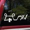 Minglewood Trading Sky Blue - Sigil of Archangel Michael Vinyl Decal - Die Cut Sticker - 9w x 3h inches view 2
