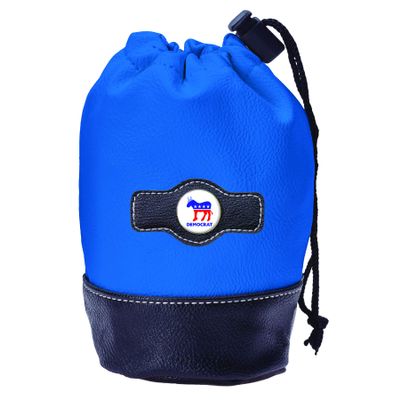 Clip Wipes Democrat Golf Pouch with Drawstrings (Blue-Democrat)