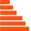 White Water Archery Fluorescent Neon Solid Orange Arrow Wraps 15 Pc Choose Length Width (6, 1) view 1