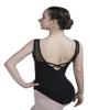 Dance Favourite Black Leotards with Cross Straps for Girls and Women DFD0150 (L) view 1