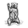NORTHERN DOCK Waving Bear Decal Adventure Decal Hi Five Bear Bumper Sticker (Three-Pack Combo) view 3