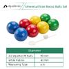 ApudArmis 90mm Bocce Balls Set, Lighter Outdoor Bocce Game for Backyard/Lawn/Beach - Set of 8 Soft PE Balls & 1 Pallino & Nylon Carrying Case & Measuring Tape for Teens Beginners view 2