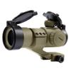 Pinty 1x30 4 MOA Red Green Dot Tactical Reflex Sight with Picatinny Cantilever Mount Black, Khaki (Tactiacl Reflex Sight FDE) view 1