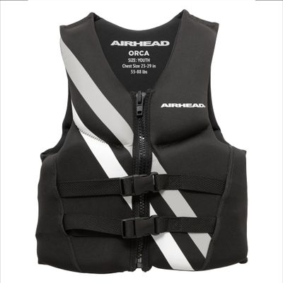 Airhead Orca Neoprene Kwik-Dry Neolite Life Jacket, USCG Approved Adult, Youth and Child Sizes