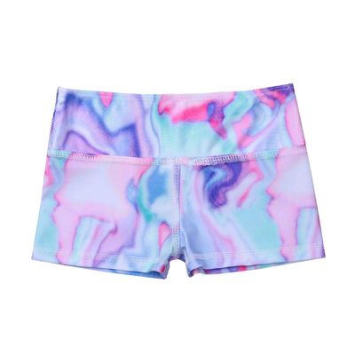 JanJean Girls Sports Shorts Gymnastics Athletic Shorts Kids Ballet Dance Booty Shorts Workout Yoga Run Active Shorts Colorful 10