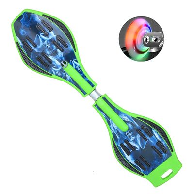 Magnitt Deluxe Junior Caster Board in Amazing Blue Color, with Illuminating Wheels for More Excitement, Fun and Visibility, Durable Twistboard for Kids and Adults and Professional (1)