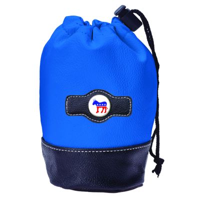 Clip Wipes Democrat Golf Pouch with Drawstrings (Blue-Seal)