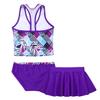Aislor Kids Girls Tankini Costumes Outfits Summer Swimming Swimsuit Swimwear Bathing Suit Purple Skirts 12 Years view 4