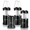 Lepro LED Camping Lanterns, 4 Pack, Collapsible, IPX4 Water Resistant view 1