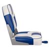 Leader Accessories A Pair of New Low Back Folding Boat Seat(2 seats) (D-White/Blue) view 3