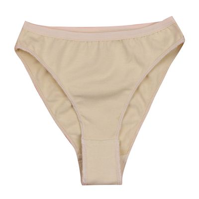 JanJean Kids Girls Nude Seamless Ballet Dance Gymnastics Briefs Cotton High Cut Athletic Underwear Knickers Nude 7-8