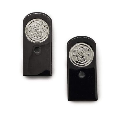 Tek_Tactical 2 X Custom S&W Models 1006, 1026DL, 1066, 1076DL and 1086DA Magazine Metal Floor-Plate, 10mm Black Nickel Plated