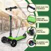 besrey Kick Scooter for Kids Ages 3-10, 3-Wheel Folding Scooter with Adjustable Height, LED Light Wheels, Extra Wide Deck for Outdoor Activities view 3