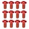 BESPORTBLE Bike Tool Kit Titanium Steel Screw 1 Box/12PCS Titanium Steel Brake Pad Screws for Mountain Bike (Red) view 1