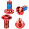 BESPORTBLE Bike Tool Kit Titanium Steel Screw 1 Box/12PCS Titanium Steel Brake Pad Screws for Mountain Bike (Red) view 2