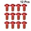 BESPORTBLE Bike Tool Kit Titanium Steel Screw 1 Box/12PCS Titanium Steel Brake Pad Screws for Mountain Bike (Red) view 4