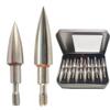 100 Grain Field Points,5/16 Stainless Steel Archery Target Bullet Point Sharp Targethead Screw in Broadheads (1 Dozen 12 PCS) view 1