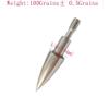 100 Grain Field Points,5/16 Stainless Steel Archery Target Bullet Point Sharp Targethead Screw in Broadheads (1 Dozen 12 PCS) view 4