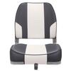 Leader Accessories A Pair of New Low Back Folding Boat Seat(2 seats) (C-White/Charcoal) view 2