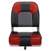 Leader Accessories A Pair of New Low Back Folding Boat Seat(2 seats) (D-Red/Black/Charcoal) view 2