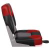 Leader Accessories A Pair of New Low Back Folding Boat Seat(2 seats) (D-Red/Black/Charcoal) view 3