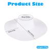 1Pcs Women Wide Brim Straw Hat Foldable Beach Floppy Sun Hat White for Head Circumference 22-22.8in view 2