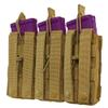 Coyote MOLLE PALS Modular Tactical Open Top Triple Magazine Mag Pouch view 2