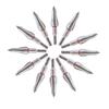 100 Grains Field Points,5/16Stainless Steel Archery Target Bullet Point Sharp Targethead Screw in Broadheads (1 Dozen 12 PCS) (5/16(100Grain)) view 2