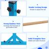 Costzon Double Horizontal Bars, Junior Gymnastic Training Parallel Bars w/11-Level 38-55" Adjustable Heights, 264lbs Capacity, Ideal for Indoors, Outdoor, Home Practice (Blue) view 3