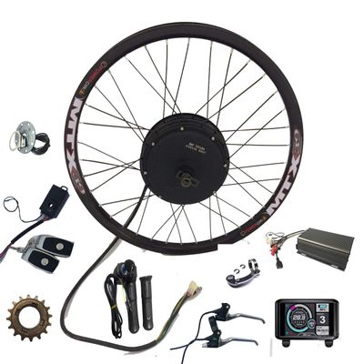 QS 3000W Brushless Hub Motor,72V 80A Sabvoton Controller, TFT Color Display,with PAS and Alarm, 3000W Electric Bike Conversion Kit (28inch Rear)
