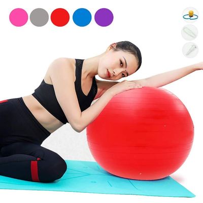 GSPYJQ Exercise Gym Ball 95Cm Anti Burst for Stability Yoga Ball Fitness Yoga Childbirth Assisted Ball Suitable for Home Gym Office Chair (Color : D)