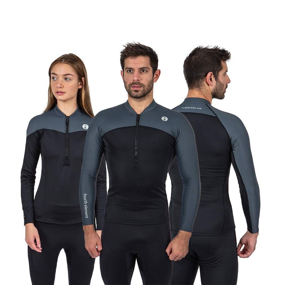Fourth Element Men's Thermocline Long Sleeve Top Front Zip, X-Large