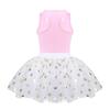 JanJean Toddler Baby Girls First Birthday Outfit Cake Smash Outfit Racer-Back Shirt with Polka Dots Princess Tutu Skirt Set (Pink, 18-24 Months) view 2
