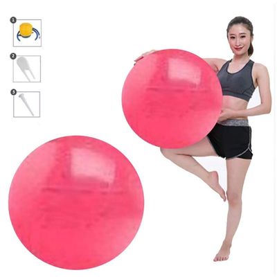 GSPYJQ 100cm Pink Exercise Gym Ball - PVC Anti Burst for Stability, Yoga, Fitness & Childbirth Assisted Ball - Suitable for Home, Gym & Office