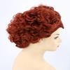LeMarnia Women's Red Short Curly Ball Head Witch Wig for Cosplay Halloween Costume Party Wig view 4