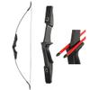 TOPARCHERY Archery 57" Takedown Youth Recurve Bow and Arrow Set Long Bow Kit with 6pcs Fiberglass Arrows for Beginner Teenagers Right Left Hand Black - Draw Weight 20lbs- 40lbs (20) view 2