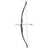 TOPARCHERY Archery 57" Takedown Youth Recurve Bow and Arrow Set Long Bow Kit with 6pcs Fiberglass Arrows for Beginner Teenagers Right Left Hand Black - Draw Weight 20lbs- 40lbs (30) view 3