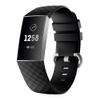 INF Silicone Watch Band Compatible with Fitbit Charge 3/4 activity bracelet, Wrist Strap for Women/Men, Adjustable Breathable Sport Replacement Band(Black) view 1