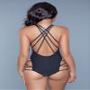 Be Wicked 1977 Amaya Swimsuit, Black, X-Large view 2