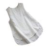 ZBYY Women's Sleeveless Linen Tank Top Casual Blouse Tunic Solid Color Round Neck Soft Plus Size Shirts Blouses view 1
