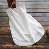 ZBYY Women's Sleeveless Linen Tank Top Casual Blouse Tunic Solid Color Round Neck Soft Plus Size Shirts Blouses view 3