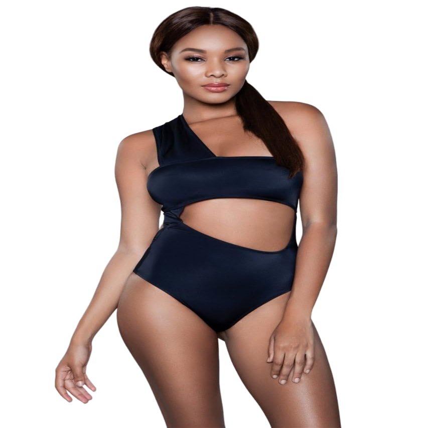 Be Wicked 1973 Kennedy Swimsuit, Black, X-Small