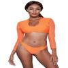 Be Wicked 1980 Cardi 2 Piece Suit, Orange, X-Large view 1