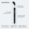 DJC Bike Suspension Seatpost Shock Absorber Damper Post 27.2 30.9 31.6 mm, Lightweight Aluminum Body(Black Head,28.6mm(by Shim Adapter)) view 3