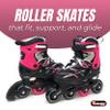 Chicago Skates Girls Adjustable Inline Skates - Large Sizes 5-9 - Pink view 2