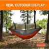 BSD Hammocks Camping Hammock for Outdoors, Backpacking & Camping Gear,Portable Hammock, Personal Hammock for Travel, Outdoors Tree & Hiking Gear Hammock That Holds 440lbs. (Orange and Grey) view 2